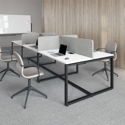 Бенч-система на 6 рабочих мест О-образное подстолье